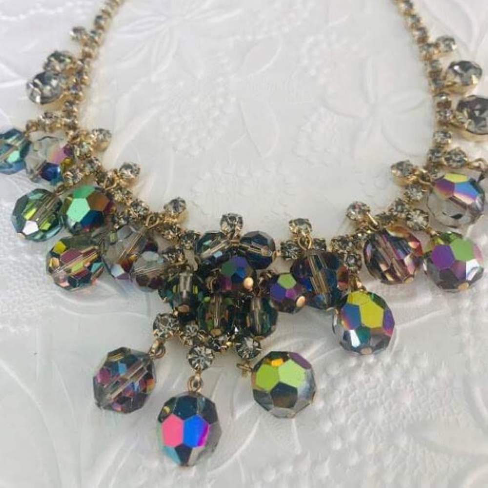 Juliana D & E Chacha necklace in smokey grey